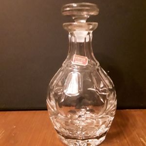 Lead crystal decanter